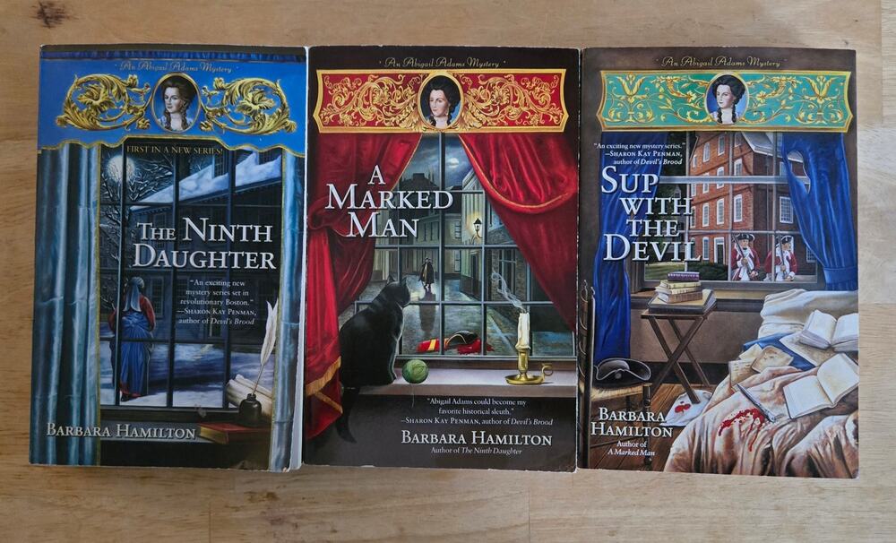 Abigail Adams Mystery Series Complete 3-Book Lot Barbara Hamilton PB Trilogy
